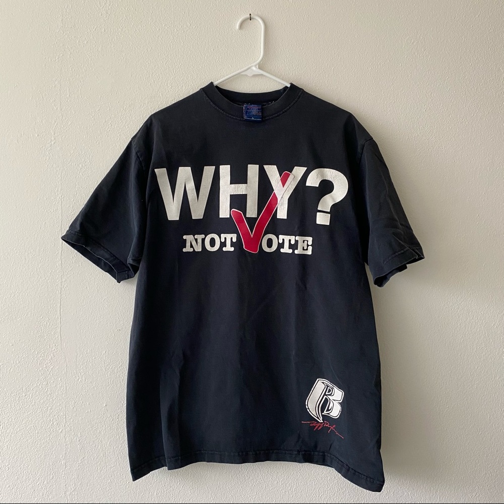 Vintage “Why not Vote?” Black t shirt